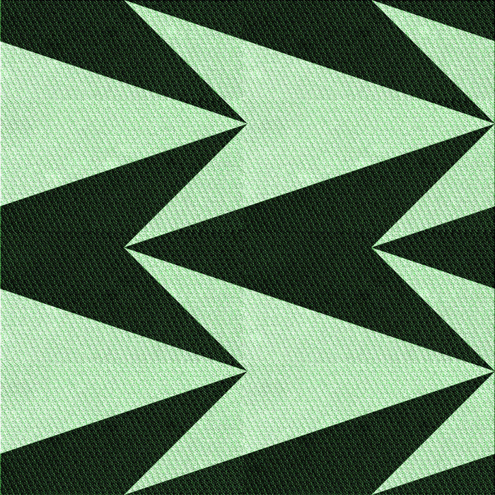 Round Patterned Light Green Rug, pat250grn