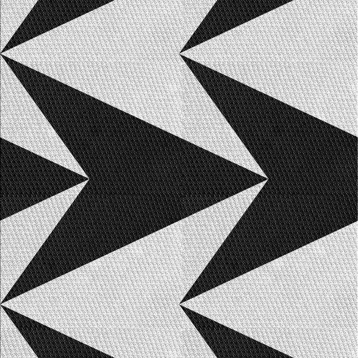 Patterned Midnight Gray Rug, pat250gry