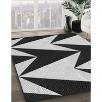 Patterned Midnight Gray Rug, pat250gry