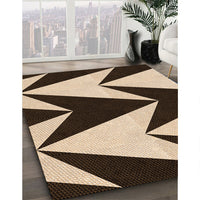 Patterned Black Brown Rug, pat250org