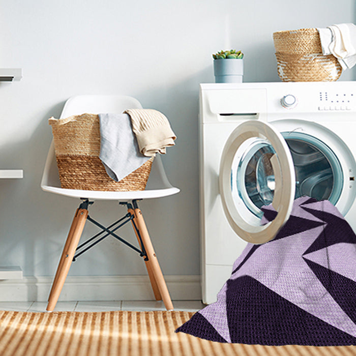 Machine Washable Transitional Blossom Pink Rug in a Washing Machine, wshpat250pur
