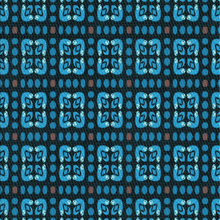 Patterned Deep Teal Green Rug, pat2500lblu