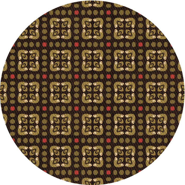 Square Machine Washable Transitional Black Brown Rug in a Living Room, wshpat2500org