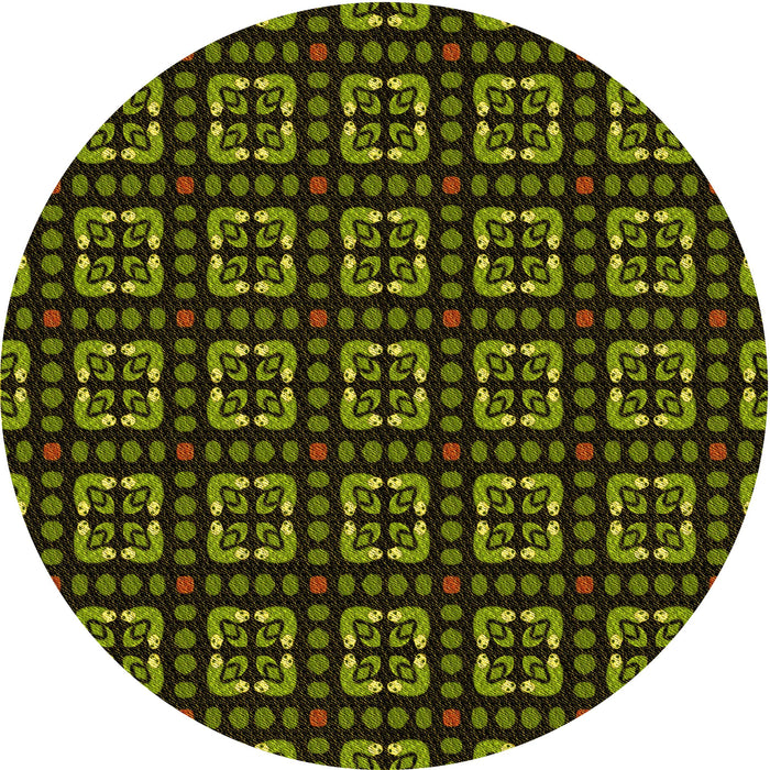 Square Patterned Midnight Gray Rug, pat2500yw