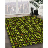 Patterned Midnight Gray Rug, pat2500yw