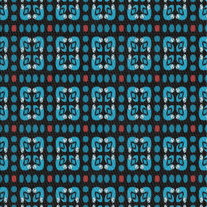 Patterned Blue Ivy Blue Novelty Rug, pat2500