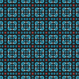 Square Patterned Blue Ivy Blue Novelty Rug, pat2500