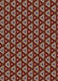 Patterned Saffron Red Rug, pat2501brn