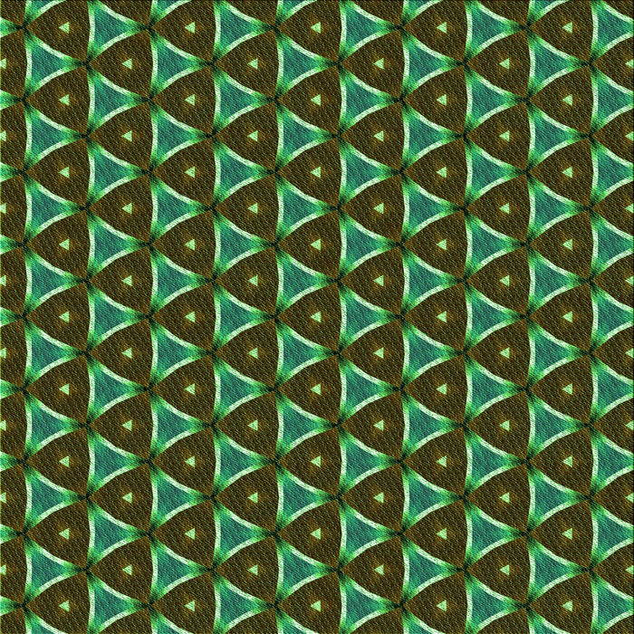 Round Machine Washable Transitional Chocolate Brown Rug, wshpat2501grn