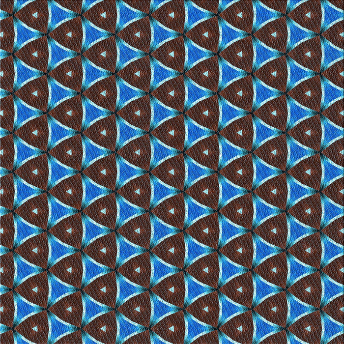 Round Patterned Blue Ivy Blue Rug, pat2501lblu