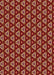 Patterned Tomato Red Rug, pat2501org