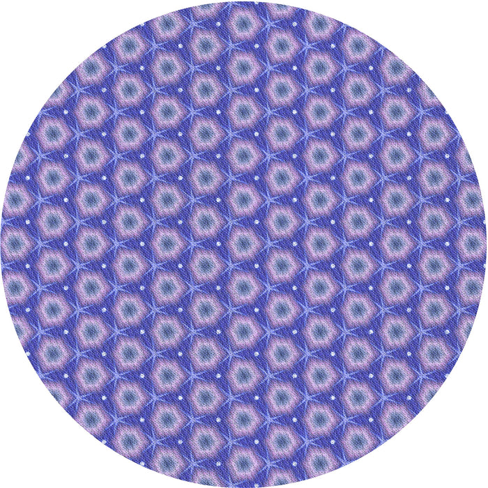 Square Patterned Purple Mimosa Purple Rug, pat2502blu
