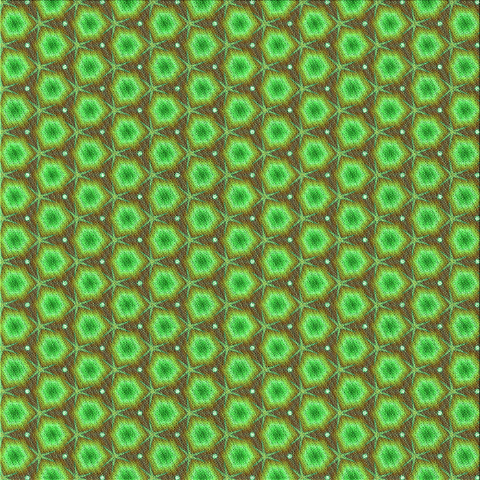 Round Patterned Green Rug, pat2502grn