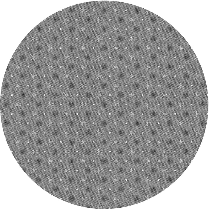 Square Patterned Dark Gray Rug, pat2502gry