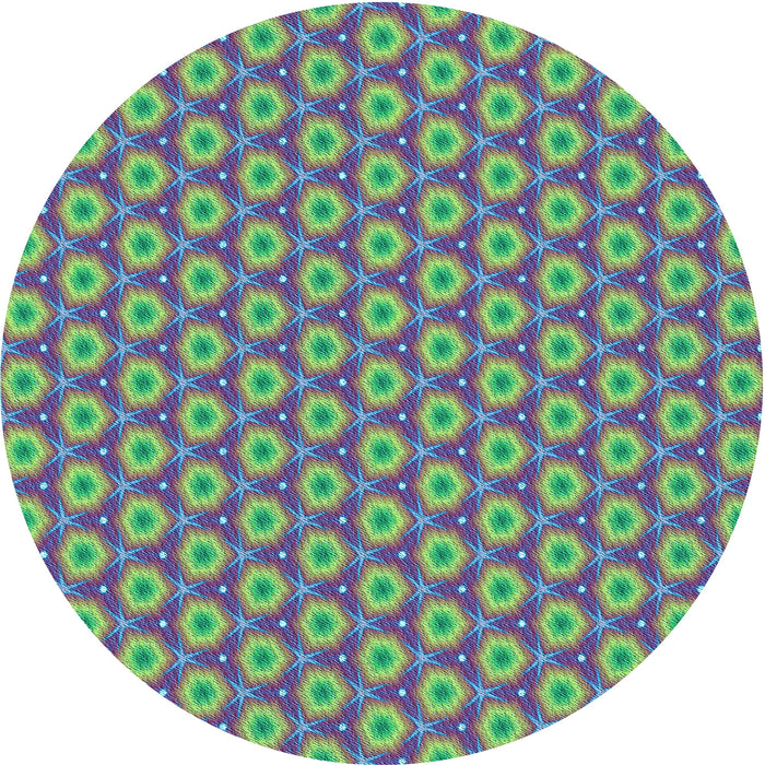 Square Patterned French Lilac Purple Rug, pat2502lblu