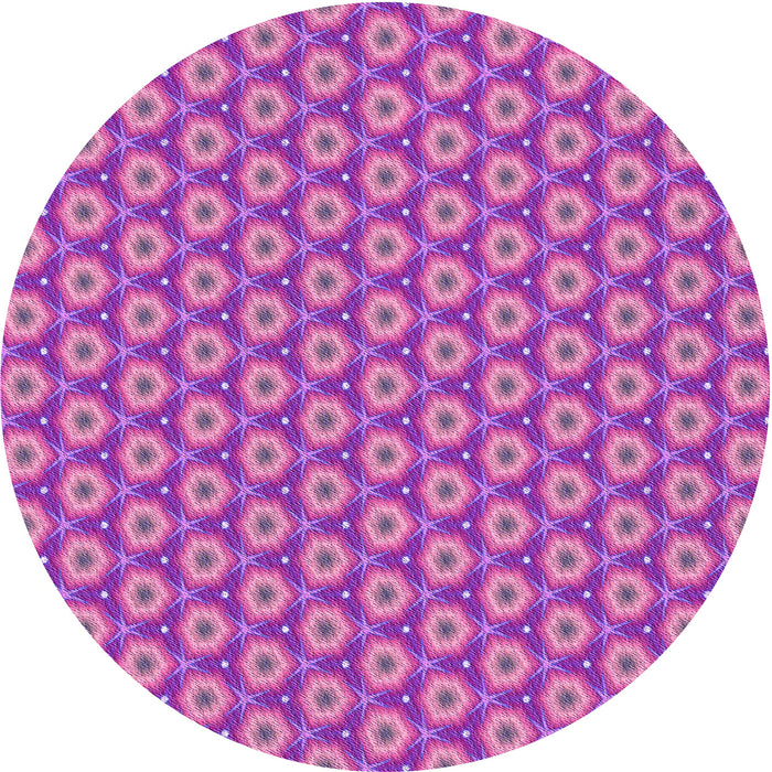 Square Machine Washable Transitional Orchid Purple Rug in a Living Room, wshpat2502pur