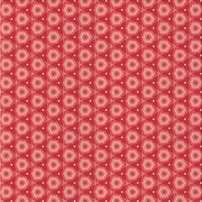 Round Patterned Red Rug, pat2502rd