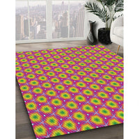 Patterned Pink Novelty Rug, pat2502