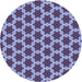 Square Patterned Purple Mimosa Purple Rug, pat2503blu