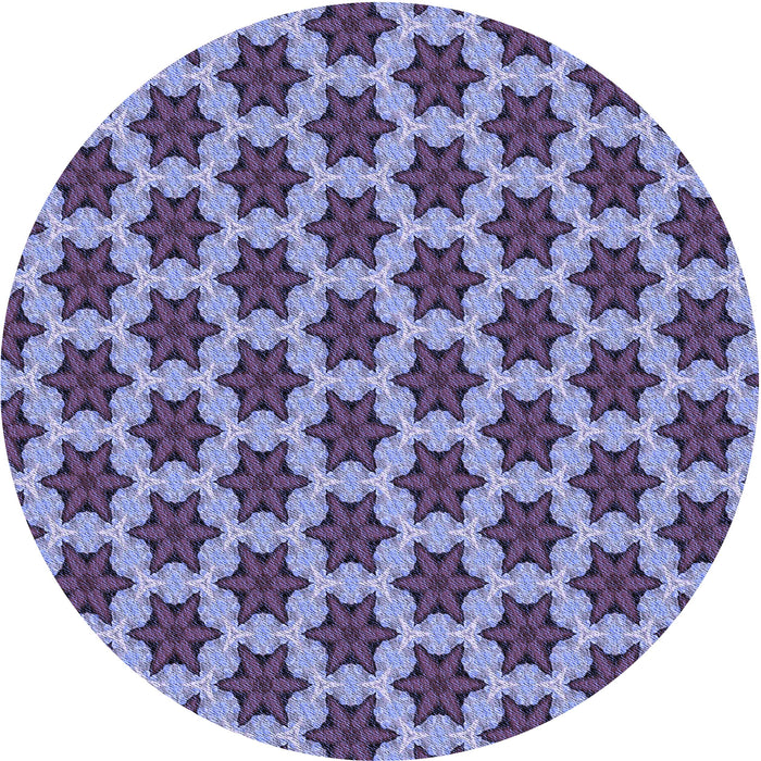 Square Machine Washable Transitional Purple Mimosa Purple Rug in a Living Room, wshpat2503blu