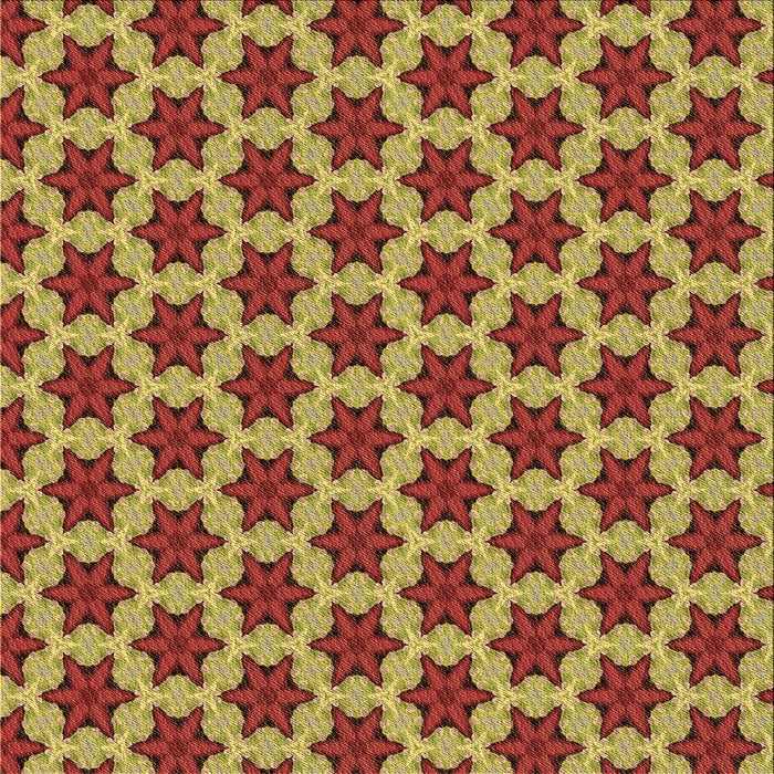 Round Patterned Tomato Red Rug, pat2503brn