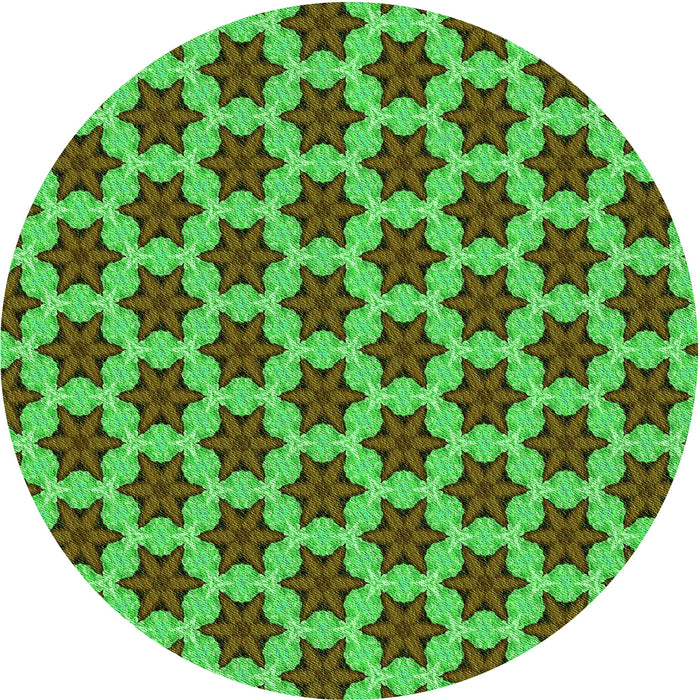 Square Machine Washable Transitional Neon Green Rug in a Living Room, wshpat2503grn