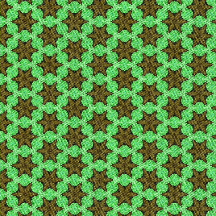 Round Patterned Neon Green Rug, pat2503grn