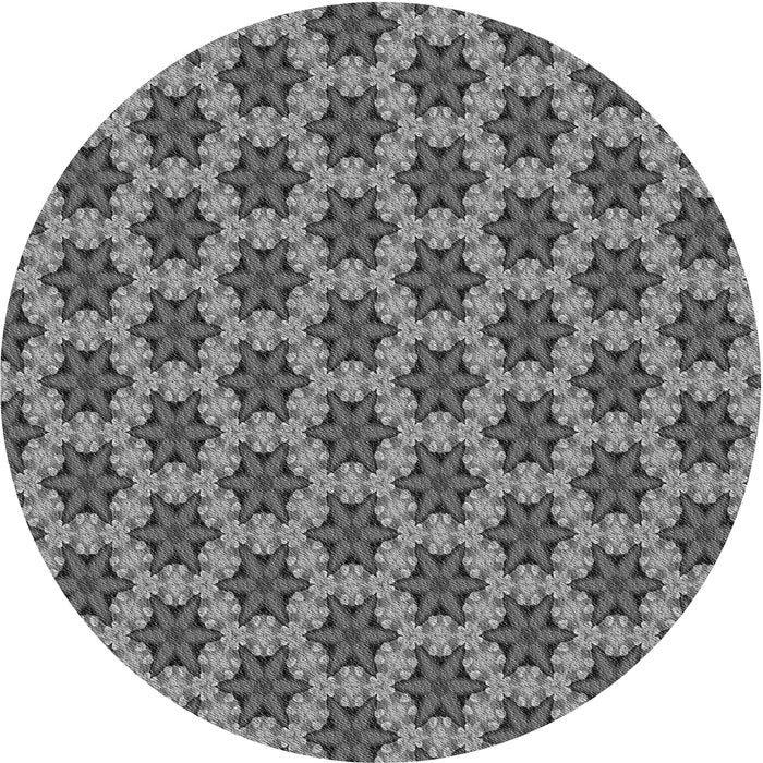 Square Patterned Gray Rug, pat2503gry