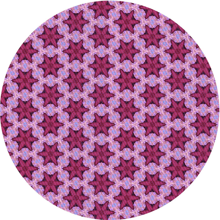 Square Patterned Pink Violet Pink Rug, pat2503pur