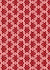 Machine Washable Transitional Red Rug, wshpat2503rd