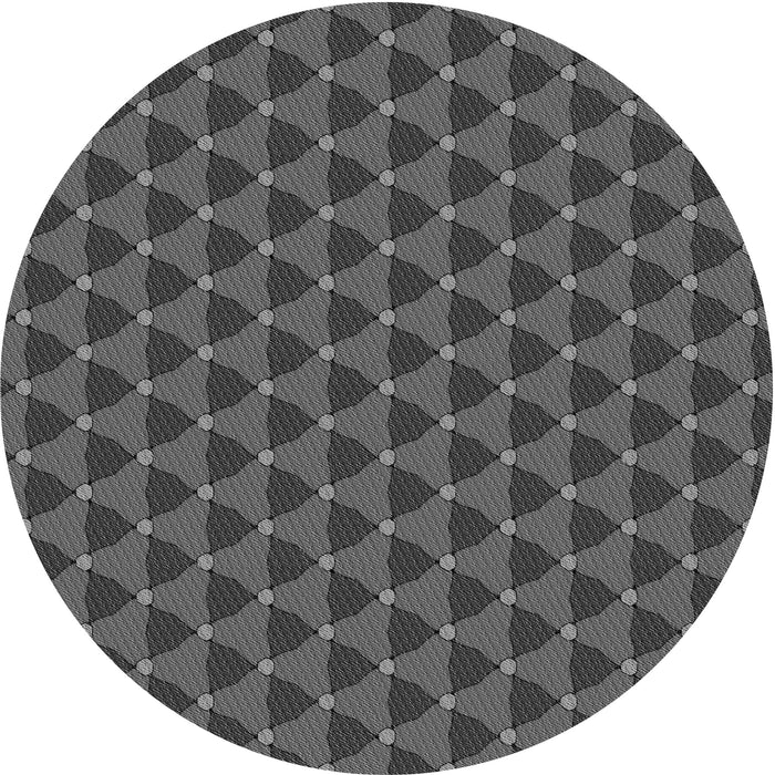 Square Patterned Silver Gray Rug, pat2504gry