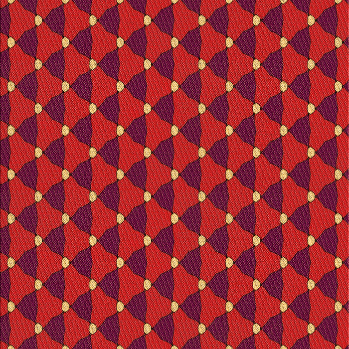 Patterned Red Rug, pat2504org