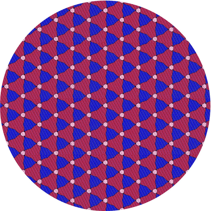 Square Patterned Medium Violet Red Pink Rug, pat2504pur