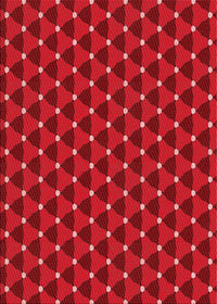 Machine Washable Transitional Red Rug, wshpat2504rd