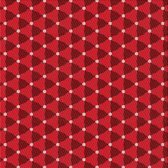 Round Patterned Red Rug, pat2504rd