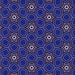 Round Patterned Midnight Blue Rug, pat2505blu