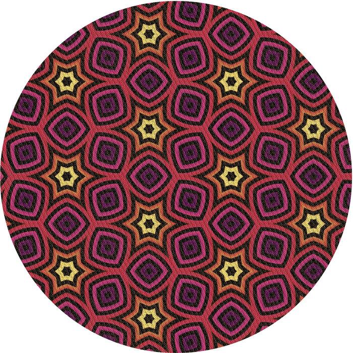 Square Machine Washable Transitional Red Brown Rug in a Living Room, wshpat2505brn