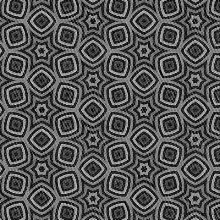 Round Patterned Midnight Gray Rug, pat2505gry