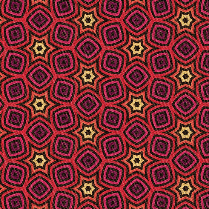 Round Patterned Red Brown Rug, pat2505org