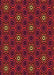 Patterned Red Brown Rug, pat2505org