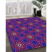Machine Washable Transitional Dark Magenta Purple Rug in a Family Room, wshpat2505pur