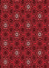 Patterned Saffron Red Rug, pat2505rd