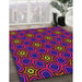 Machine Washable Transitional Purple Rug in a Family Room, wshpat2505