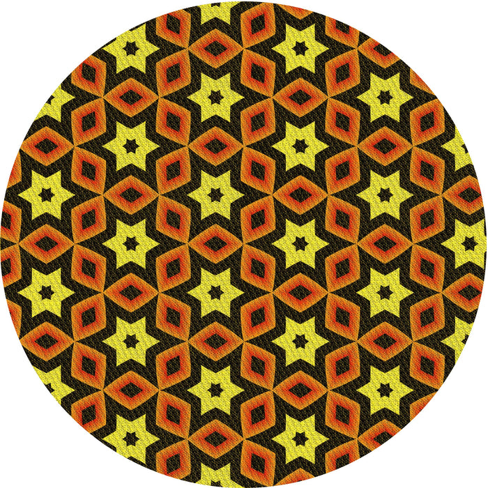 Square Machine Washable Transitional Caramel Brown Rug in a Living Room, wshpat2506yw