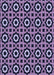 Machine Washable Transitional Bright Lilac Purple Rug, wshpat2507blu
