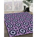 Machine Washable Transitional Bright Lilac Purple Rug in a Family Room, wshpat2507blu