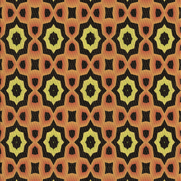 Patterned Red Rug, pat2507brn