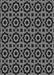 Patterned Charcoal Black Rug, pat2507gry