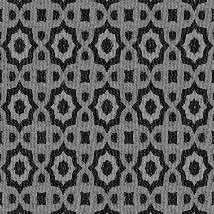 Patterned Charcoal Black Rug, pat2507gry