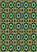 Machine Washable Transitional Yellow Green Rug, wshpat2507lblu